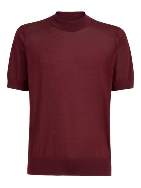 Brunello Cucinelli mock-neck knit T-shirt