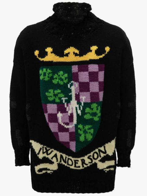 JW Anderson HAND KNIT MOCK NECK JUMPER