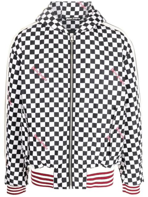 Palm Angels zip-up hooded jacket