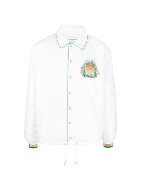 CASABLANCA graphic-print shirt jacket