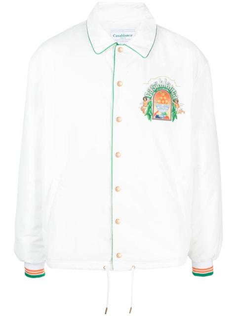 CASABLANCA graphic-print shirt jacket