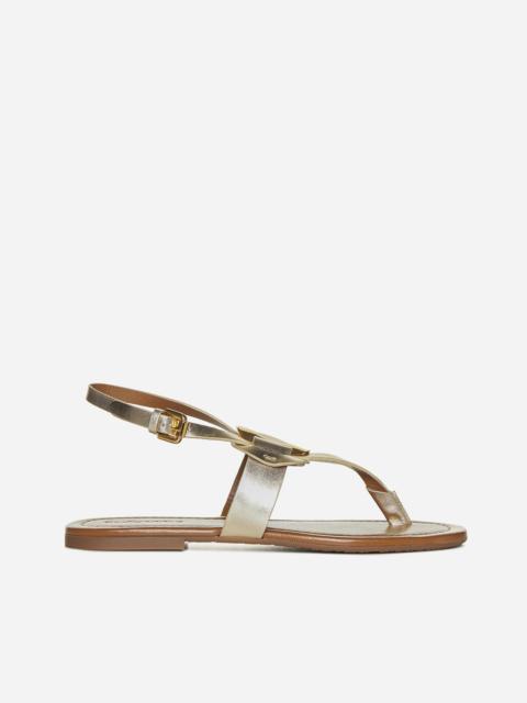 Chany leather toe-post sandals