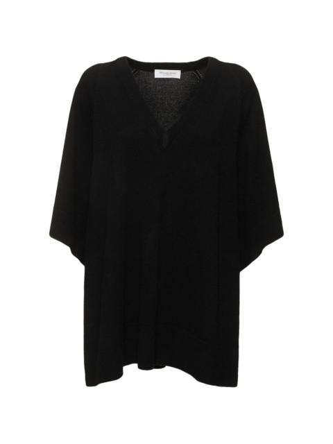 MICHAEL KORS wide-sleeve V-neck cashmere sweater