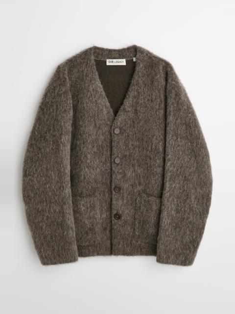 Our Legacy Cardigan Mole Grey Hairy Wool