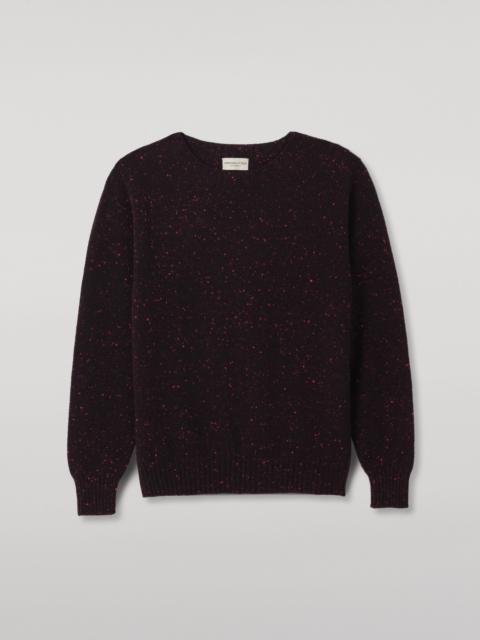 Johnstons of Elgin Tiree Purple Donegal Cashmere Jumper