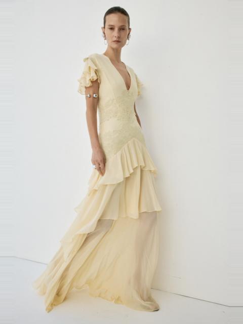 De La Vali ALCINA MAXI DRESS IN SOFT YELLOW