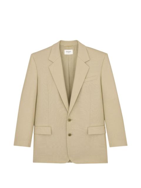SAINT LAURENT notched-lapel blazer