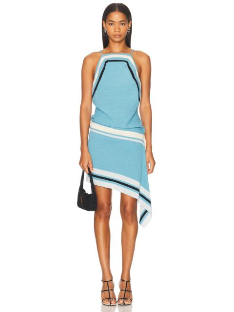 CHRISTOPHER ESBER Straccio Knitted Extension Drape Mini Dress
