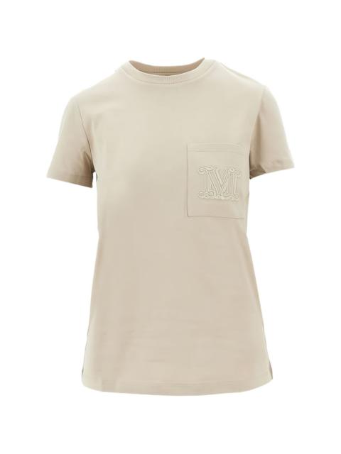 Max Mara pocket embroidered T-shirt