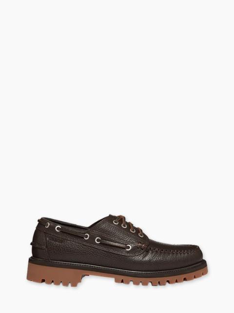 G.H.BASS G.H. BASS RANGER CAMP MOC TUMBLED LEATHER DARK BROWN