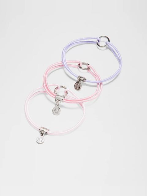 lululemon Logo Charm Hair Ties *3 Pack