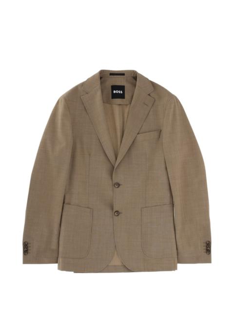 BOSS patch-pocket blazer