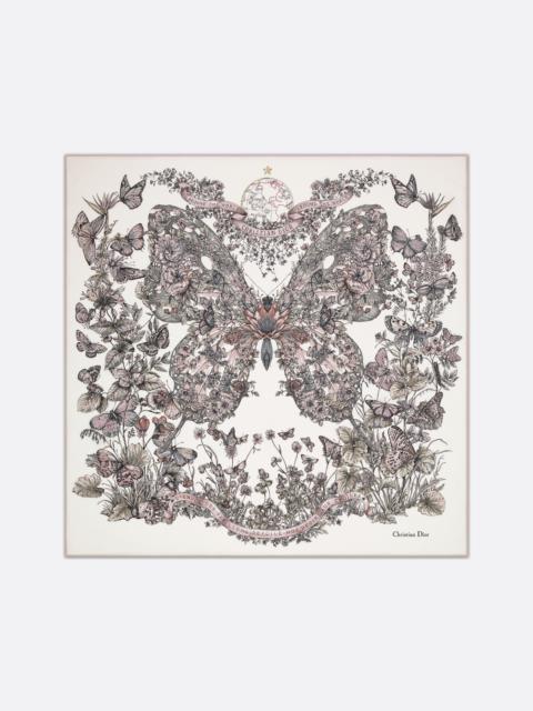 Dior Butterfly Around the World 90 Square Scarf
