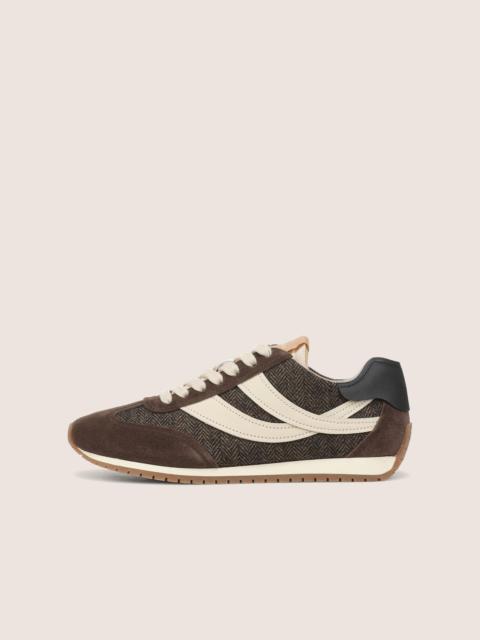 Vince Oasis Suede & Herringbone Runner Sneaker