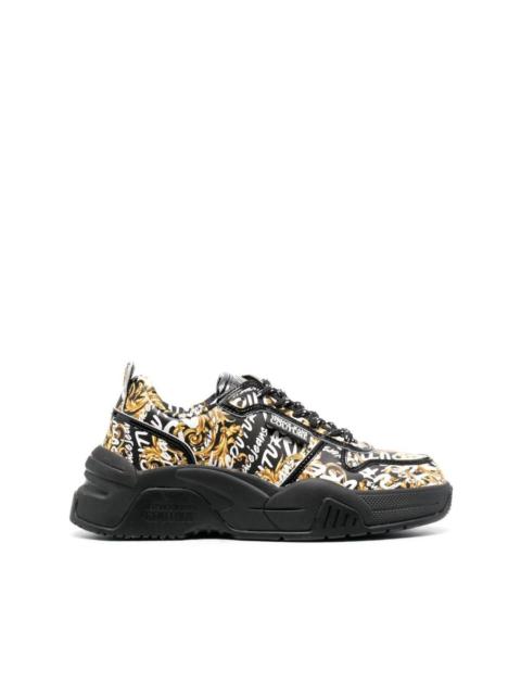 VERSACE JEANS COUTURE Logo Brush Couture-print sneakers
