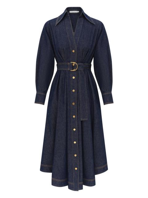 Zimmermann DENIM MIDI SHIRT DRESS