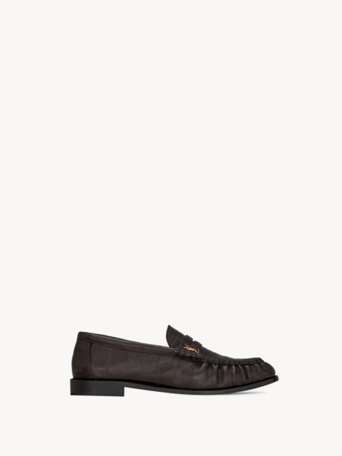 le loafer penny slippers in eel
