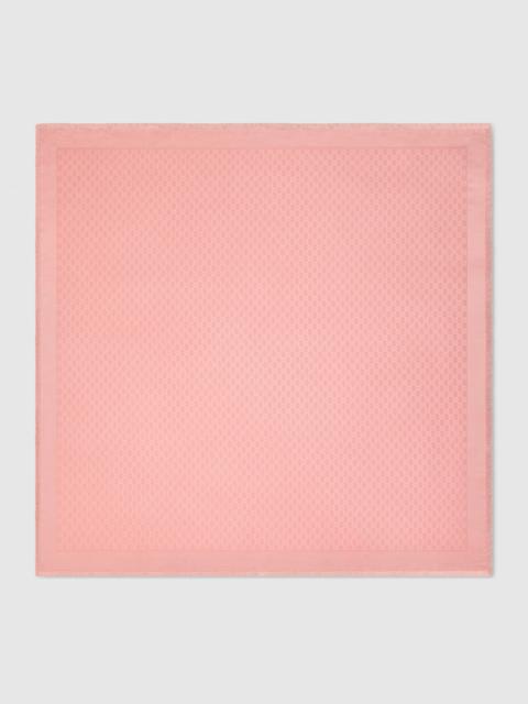 GUCCI GG silk wool shawl