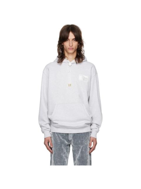 CASABLANCA Gray Tennis Statues Hoodie