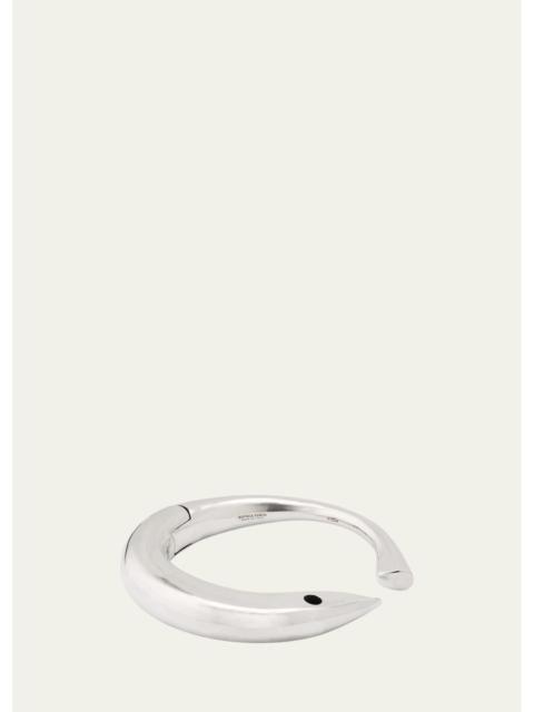 Bottega Veneta Sterling Silver Hinge Bracelet