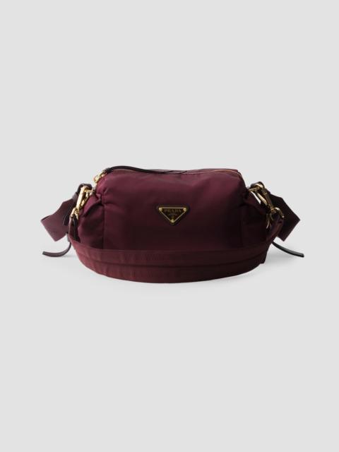 Prada Women's Explore Small Re-Nylon and Leather Shoulder Bag - Dark Red
