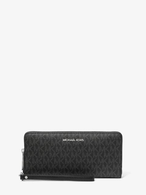 MICHAEL KORS Jet Set Travel Large Signature Logo Continental Wallet