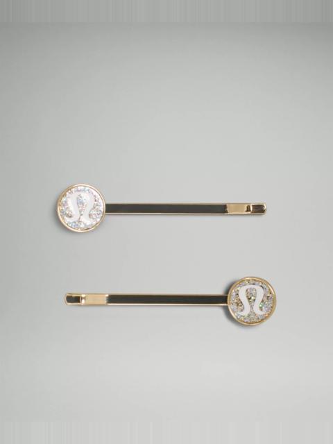 lululemon Logo Bobby Pins *2 Pack