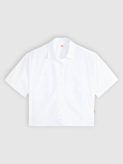 Levi's HARLIE SHORT-SLEEVE CROPPED SHIRT