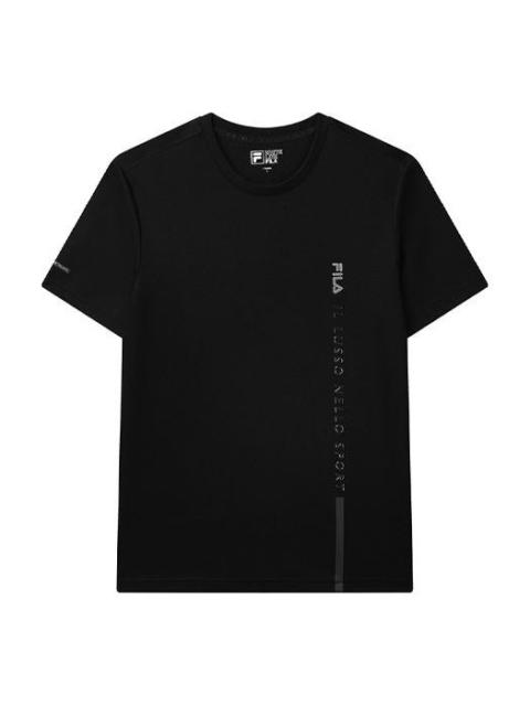 FILA FILA Letter Logo Loose Crewneck Short Sleeve Men's Black F11M132158F-BK