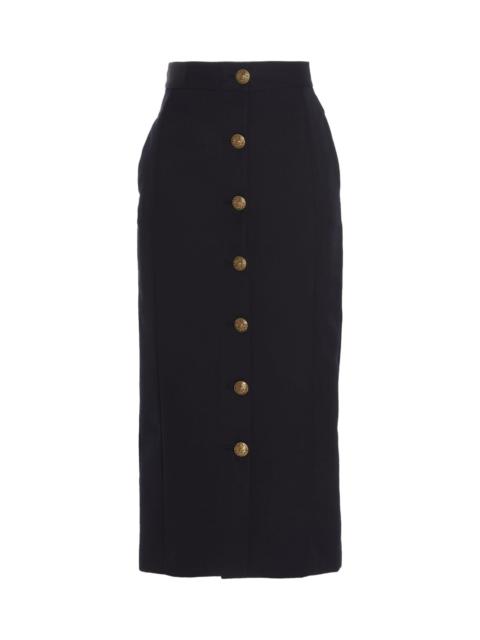 Golden Goose Button Midi Skirt