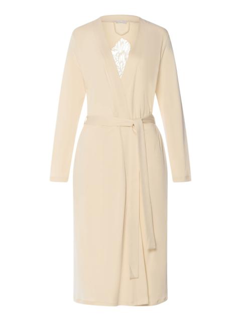 HANRO Belen Embroidered Cotton Robe
