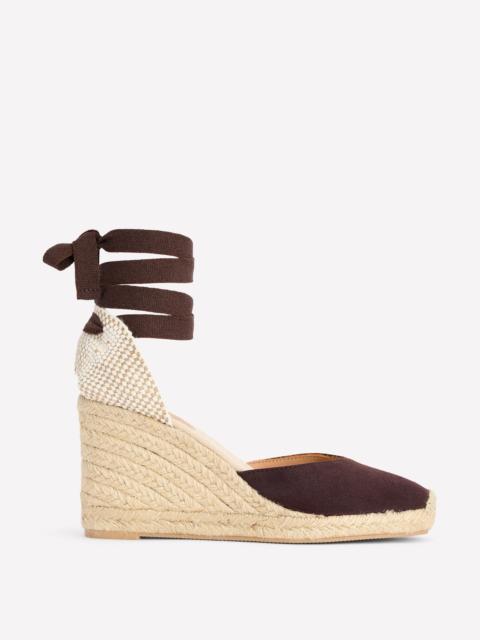 BODEN Cassie high wedge espadrille-Bitter Chocolate