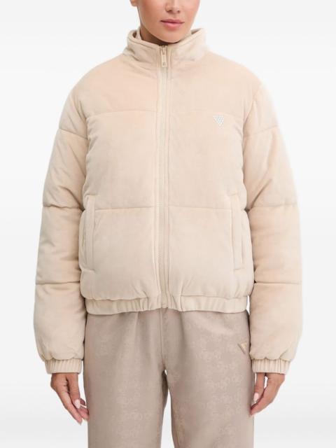 GUESS USA quilted zip jacket