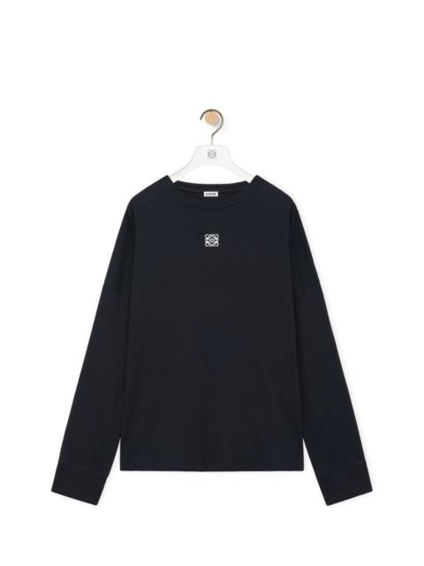 Loewe Oversized fit long sleeve T-shirt in cotton