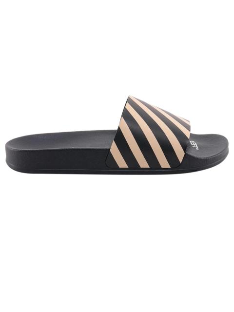 Off-White OFF-WHITE Diag Slider Black Beige