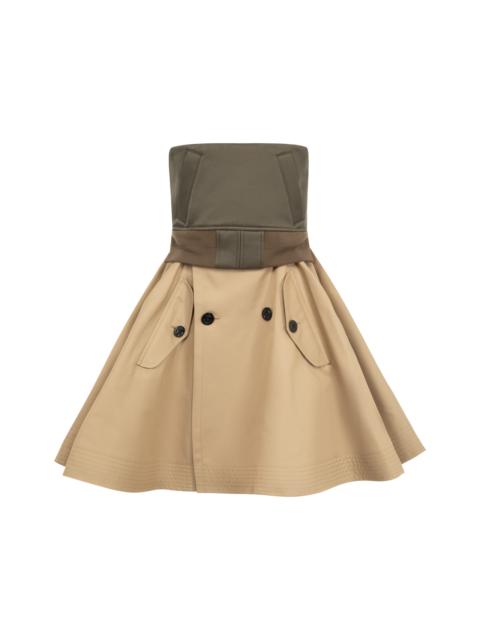 sacai COTTON GABARDINE DRESS