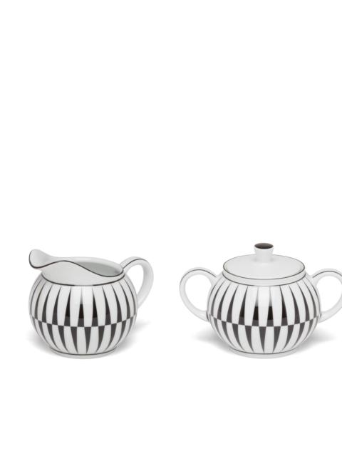 Prada Porcelain milk jug and sugar bowl set