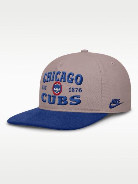 Nike Chicago Cubs Cooperstown Pro Men's Nike MLB A-Frame Adjustable Hat