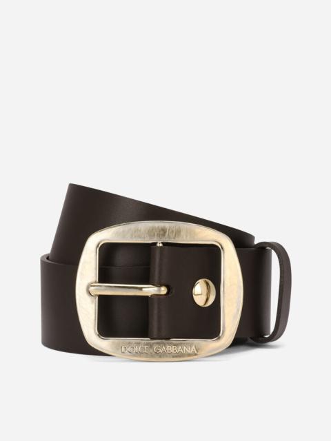 Calfskin belt