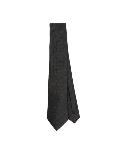 GIORGIO ARMANI logo-jacquard tie