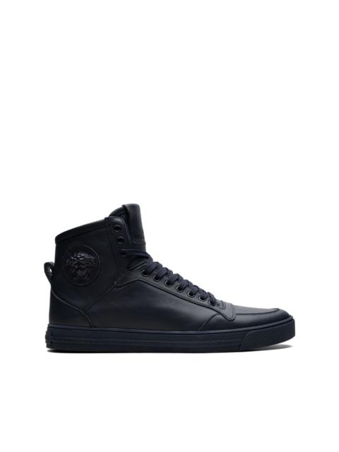 high-top leather "Navy" sneakers