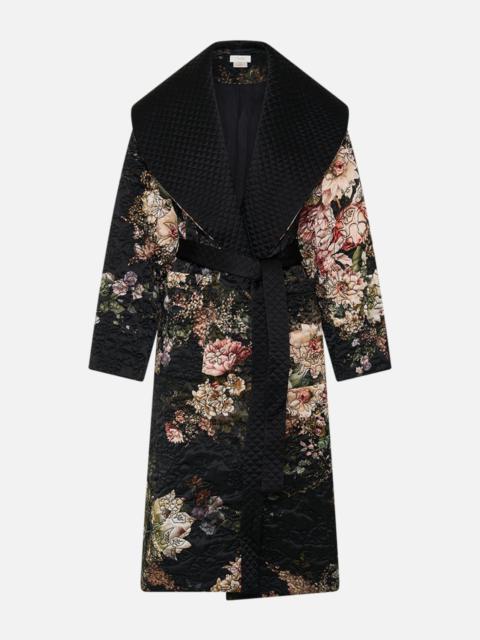 CAMILLA QUILTED LONG WRAP COAT