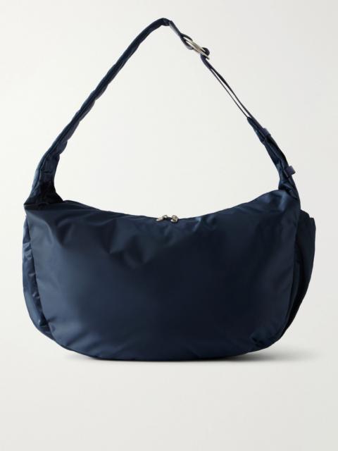 master-piece Ark Leather-Trimmed Satin Shoulder Bag