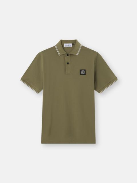 Stone Island 2200010 ORGANIC COTTON PIQUÉ WITH STRETCH