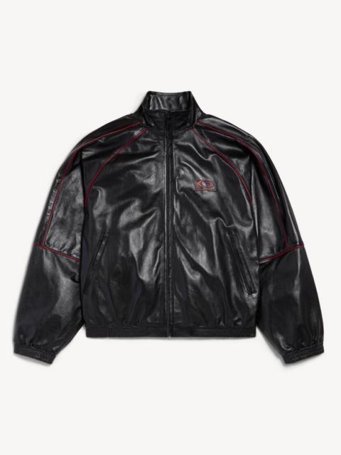 BALENCIAGA Men's Tracksuit Jacket in Black/burgundy