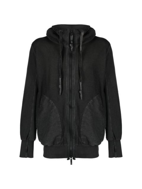 zip-up organic cotton hoodie