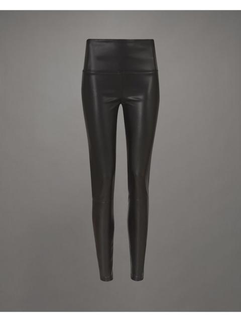 ALLSAINTS CORA HIGH-RISE SKINNY FIT FAUX LEGGINGS
