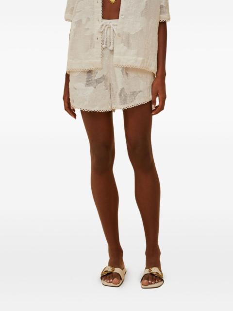FARM RIO floral drawstring shorts