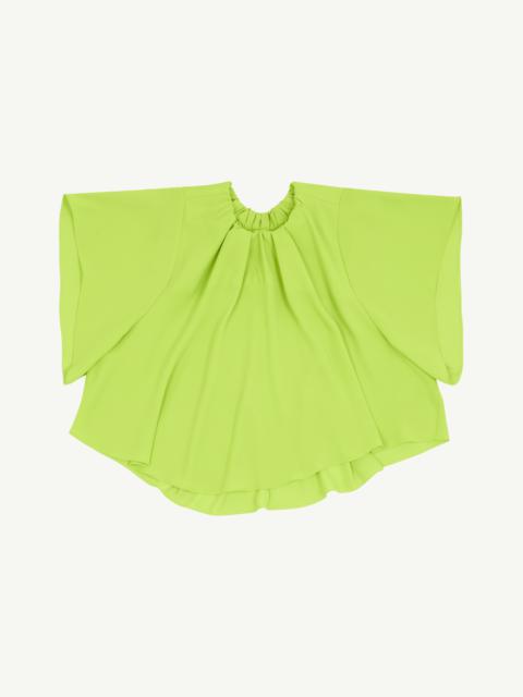 MM6 Maison Margiela Asymmetric Gathered Neck Top