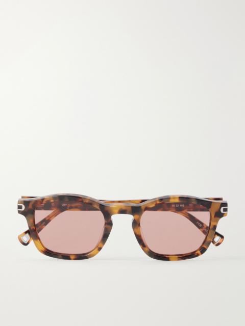 ORLEBAR BROWN The Davey Square-Frame Tortoiseshell Acetate Sunglasses Tortoiseshell